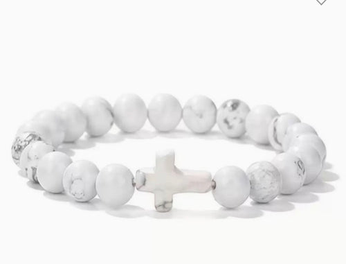 Beaded Cross Bracelet